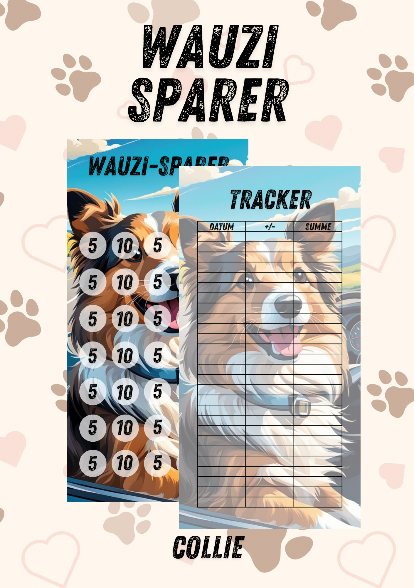 Wauzi Sparer - die Spar Challenge mit der du deine Fellnase absicherst