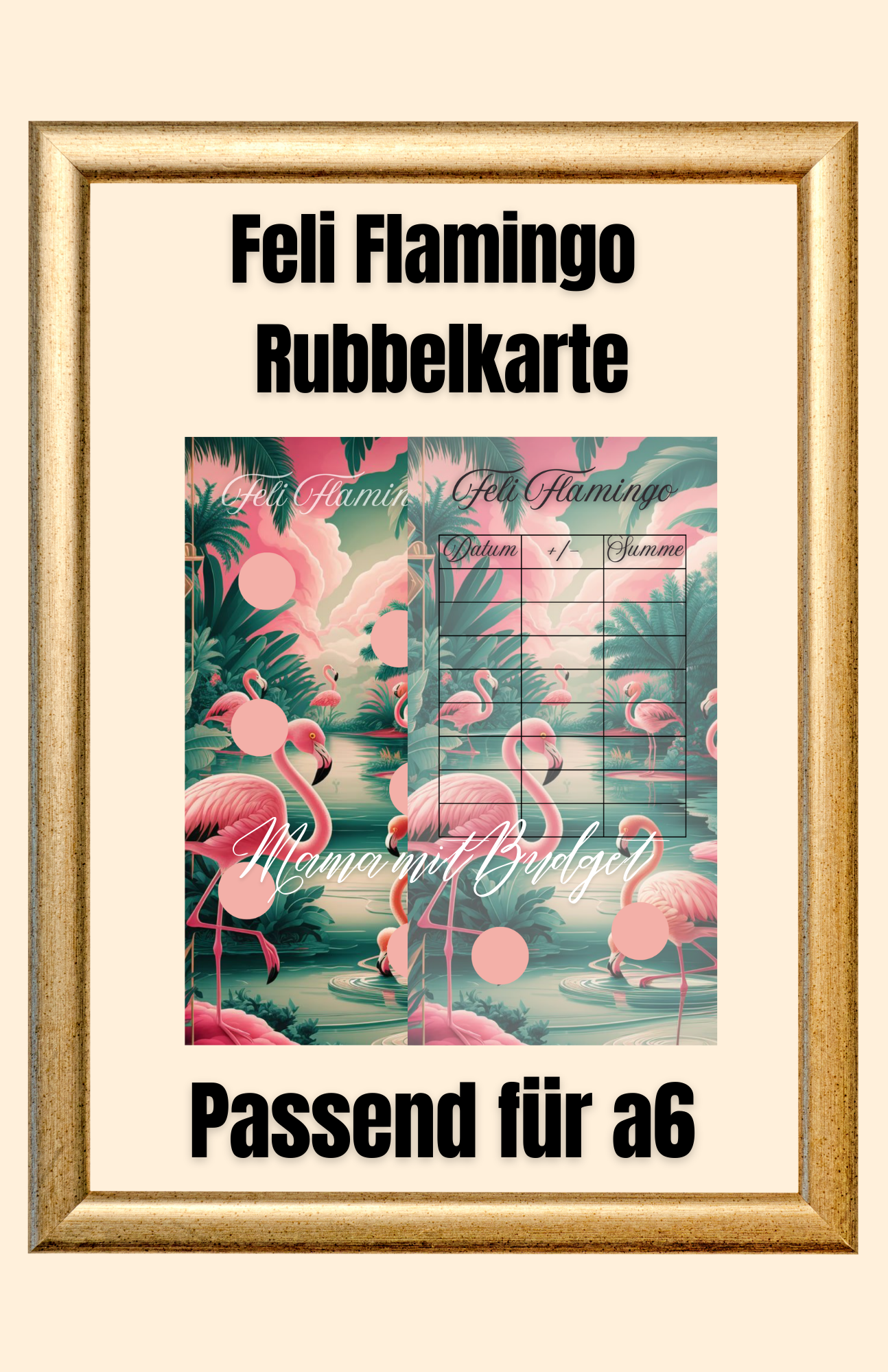 Feli Flamingo Rubbelkarte