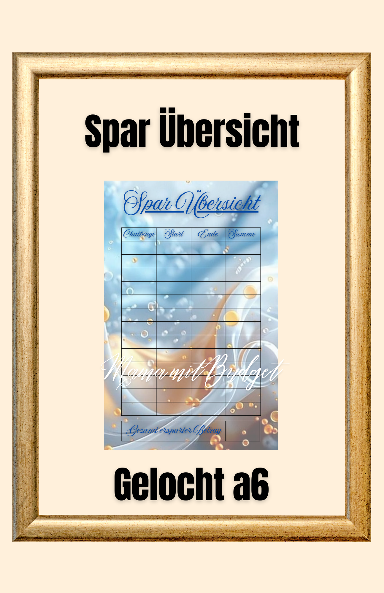 Spar Übersicht "blue"