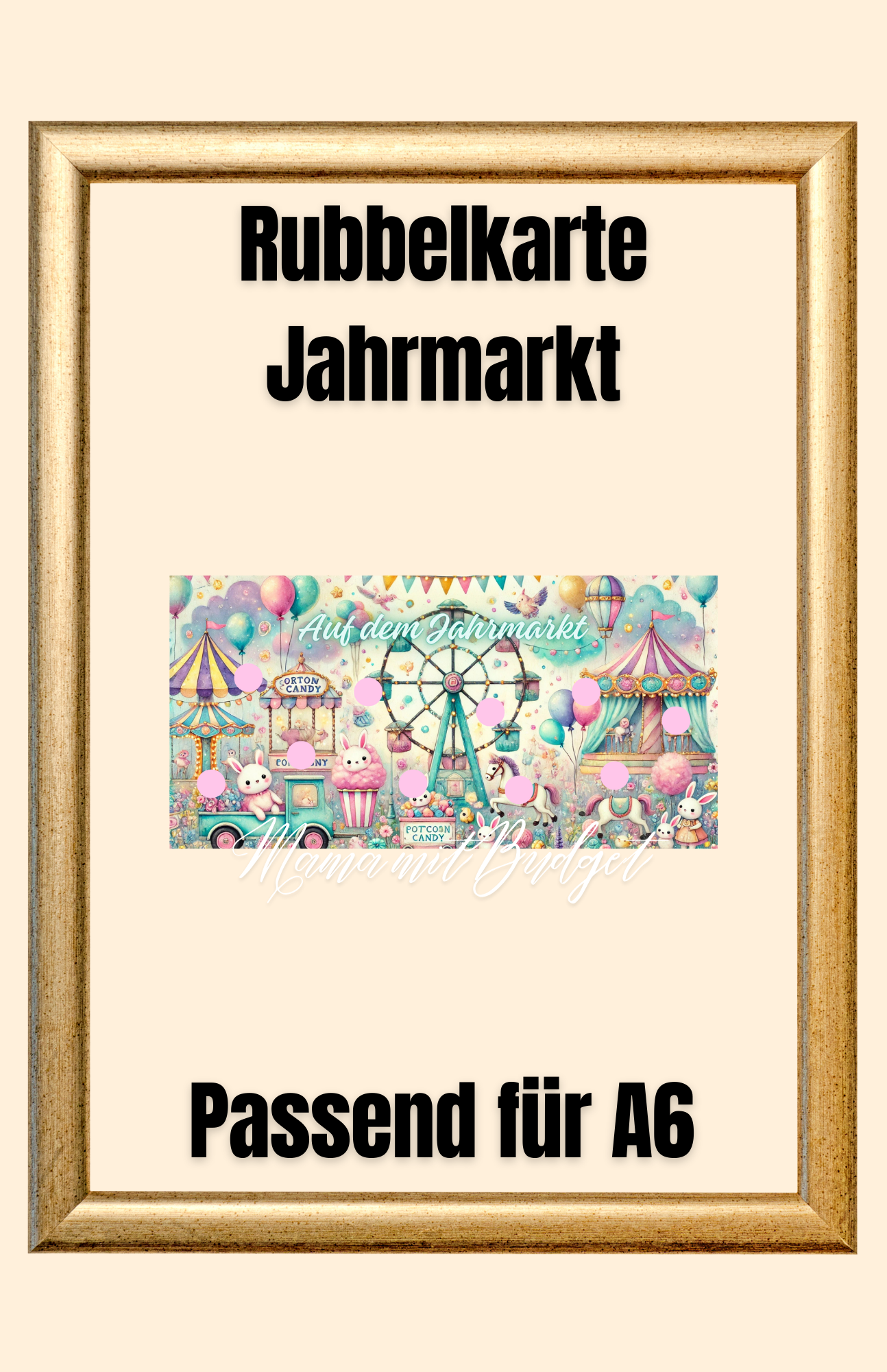 Jahrmarkt Rubbelkarte