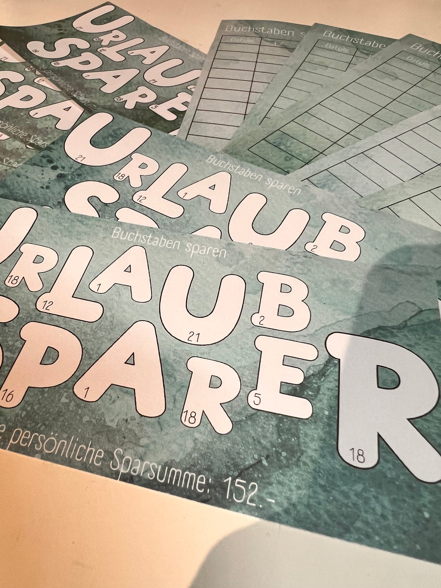 Spar Challenge Urlaubs sparen malen