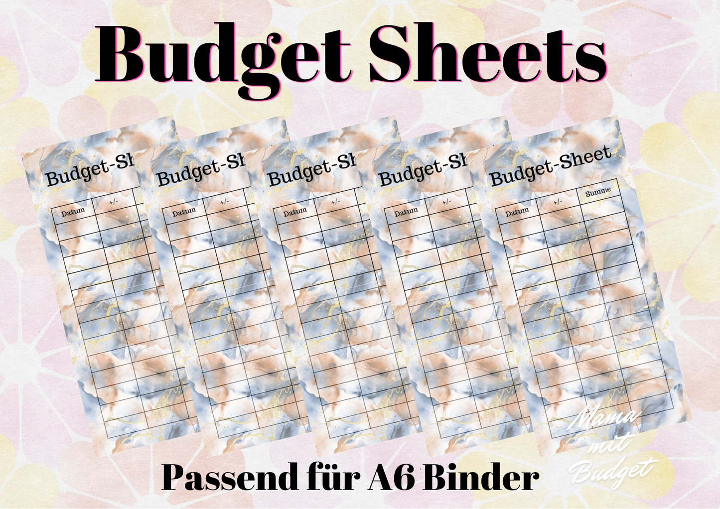 Budget Sheets 037