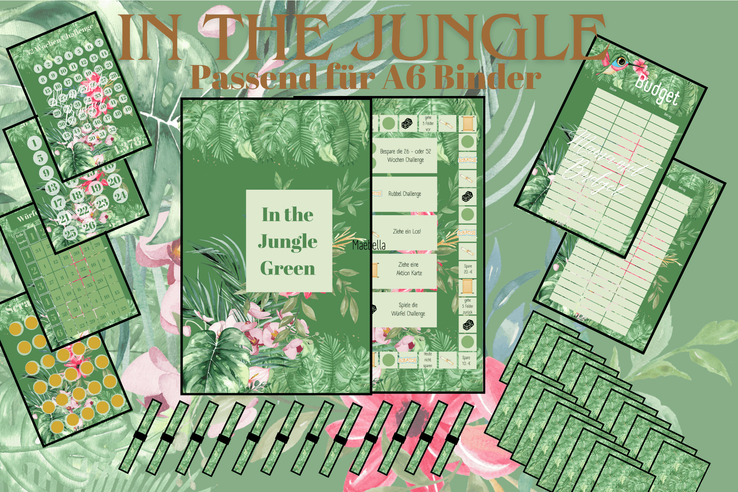 In the Jungle Sparspiel mit Losen und viel Zubehör