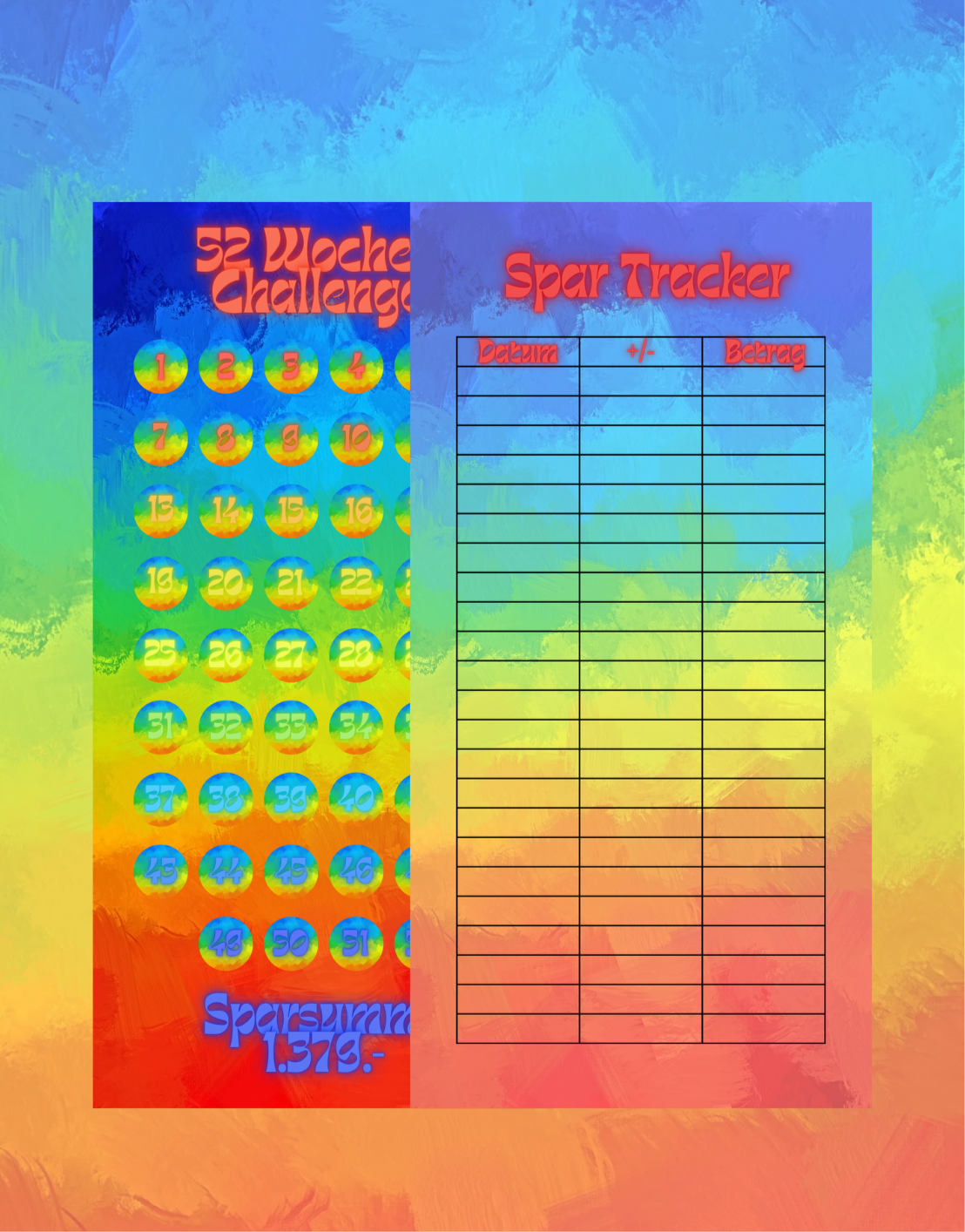Rainbow Edition - einzeln oder im Set