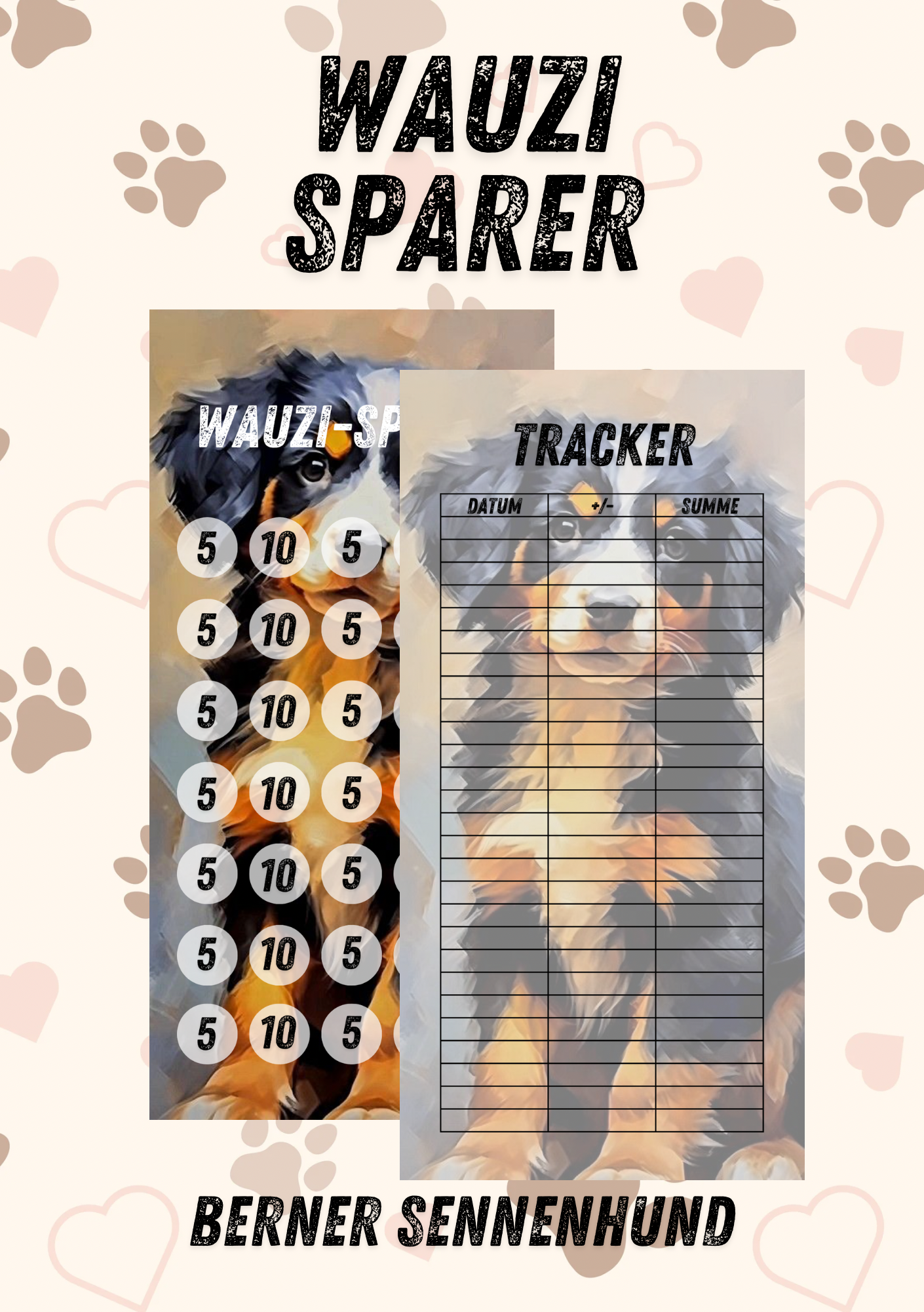Wauzi Sparer - die Spar Challenge mit der du deine Fellnase absicherst