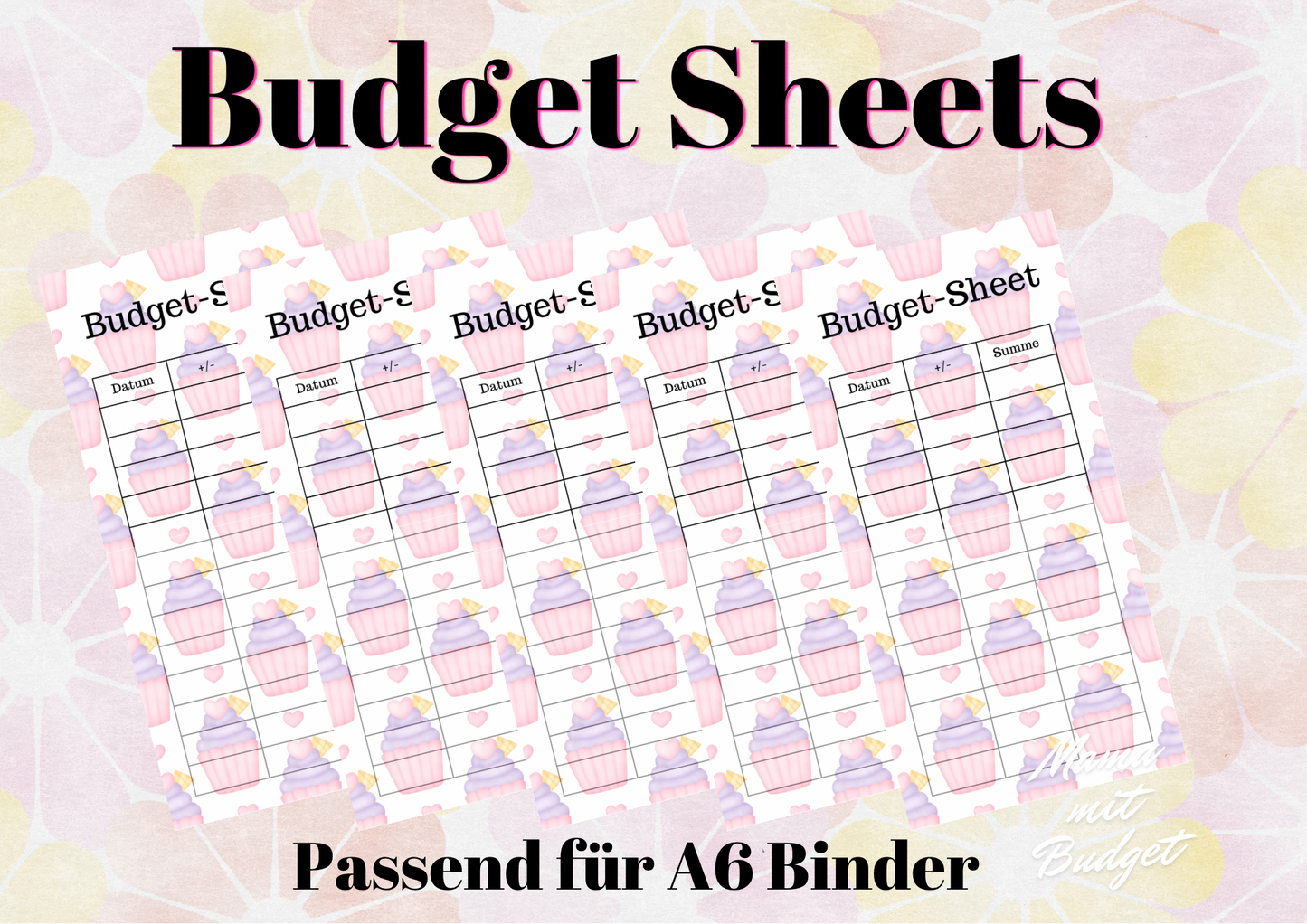 Budget Sheets 024