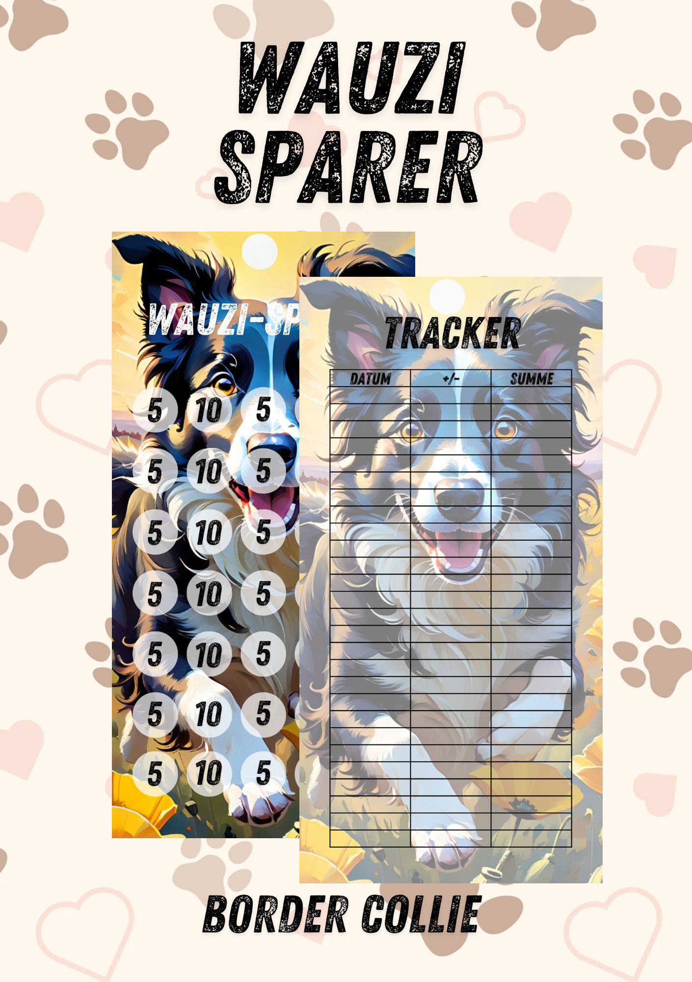 Wauzi Sparer - die Spar Challenge mit der du deine Fellnase absicherst