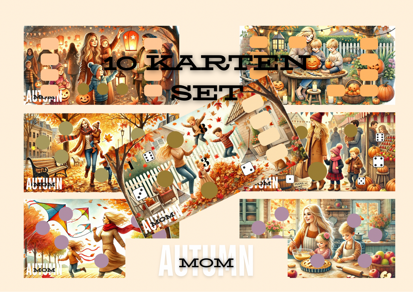CozyCards „Autumn Mom“ - 10er Set